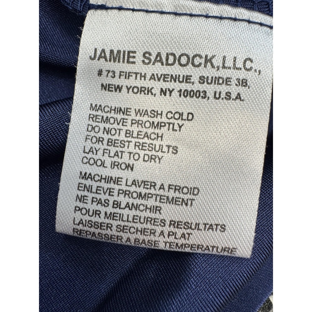Jamie Sadock Long Sleeve Mock Neck Golf Shirt Women's Medium Blue Zip Pullover - Picture 14 of 14